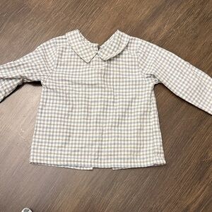 Babidu Checkered Button-Down Shirt - Gray and White